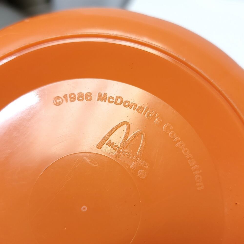 Vintage 1986 McDonald's McBoo Halloween Pumpkin Pail Bucket w/ Lid​ - Picture 13 of 13